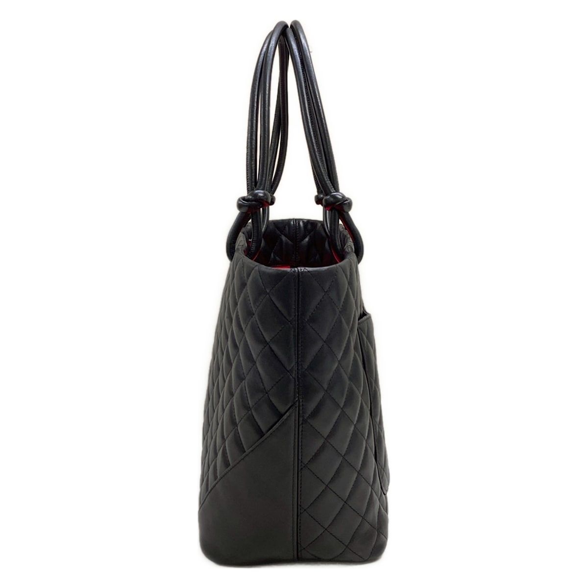Chanel Tote Bag Cambon Line Large Black White Leather — view 4