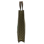 Gucci Tote Bag Soft GG Supreme Beige Dark Brown Leather — view 4