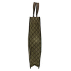 Gucci Tote Bag Soft GG Supreme Beige Dark Brown Leather — view 2