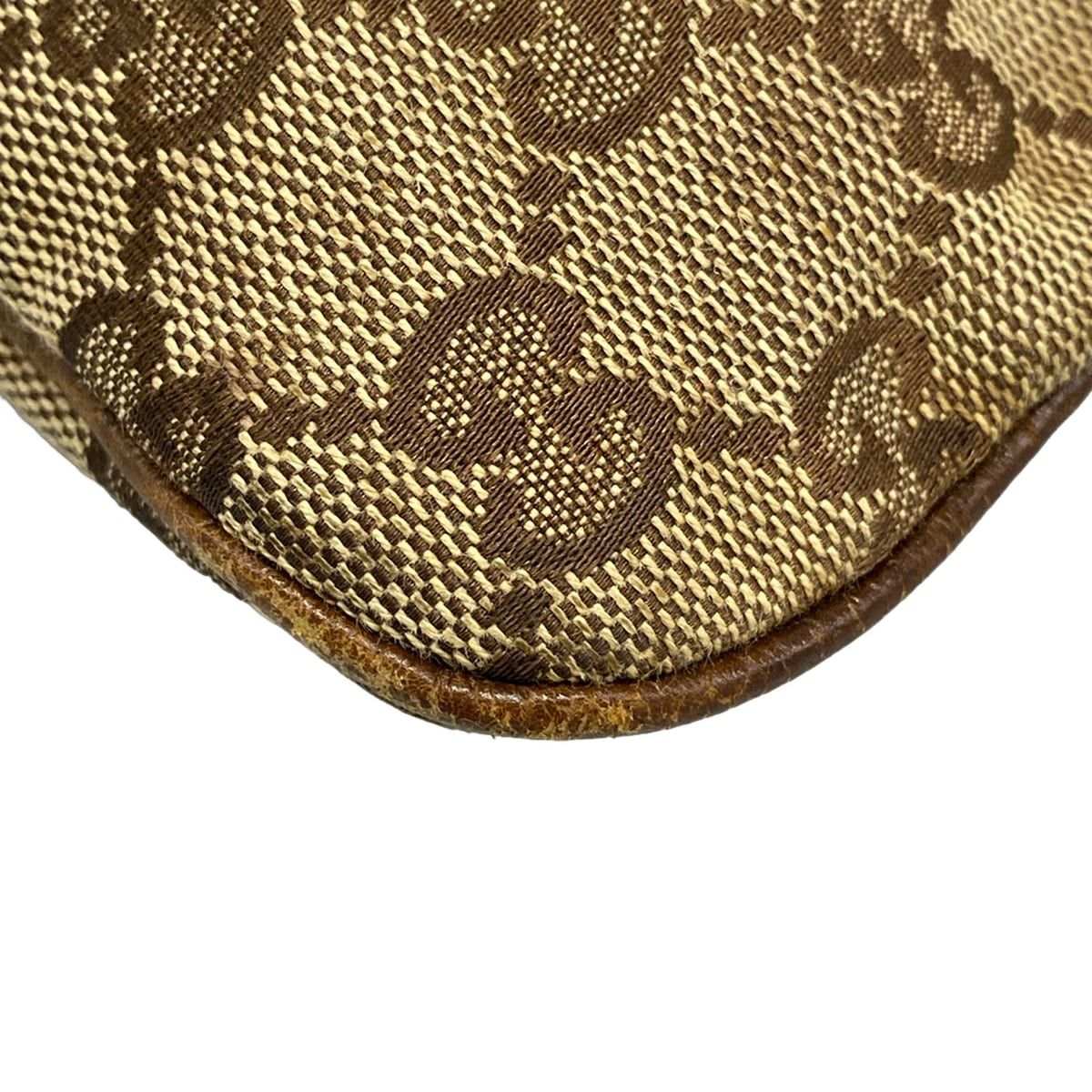 Gucci Shoulder Bag Pelham Beige Dark Brown Leather — view 6