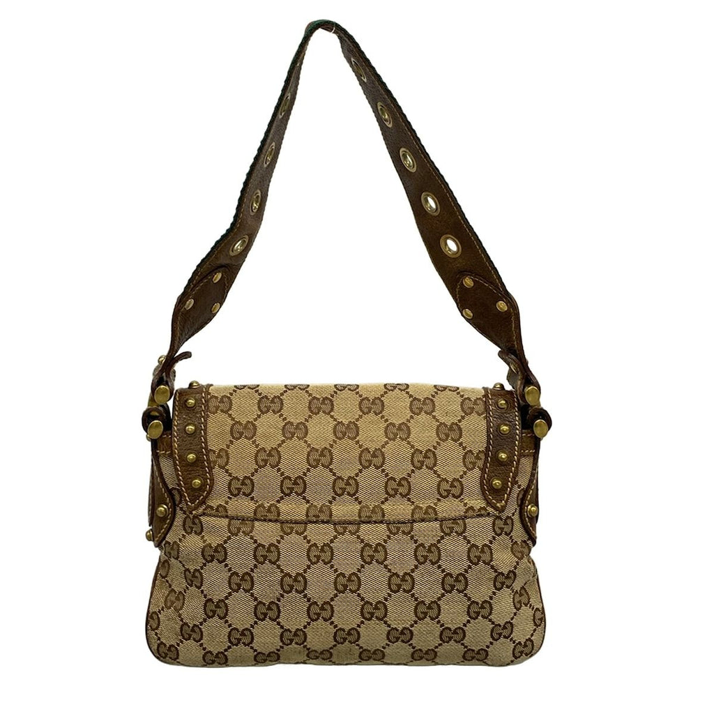 Gucci Shoulder Bag Pelham Beige Dark Brown Leather — view 3