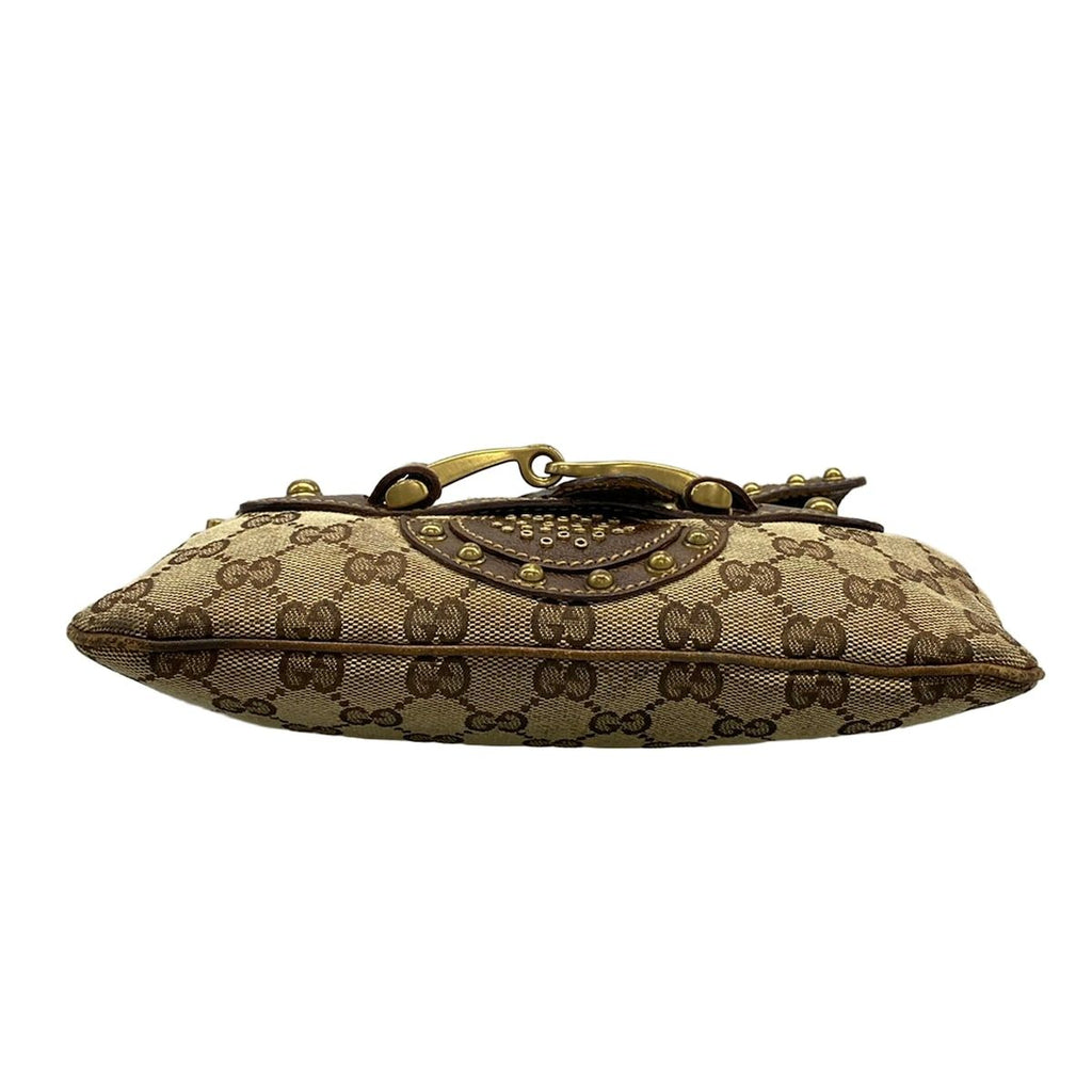 Gucci Shoulder Bag Pelham Beige Dark Brown Leather — view 5