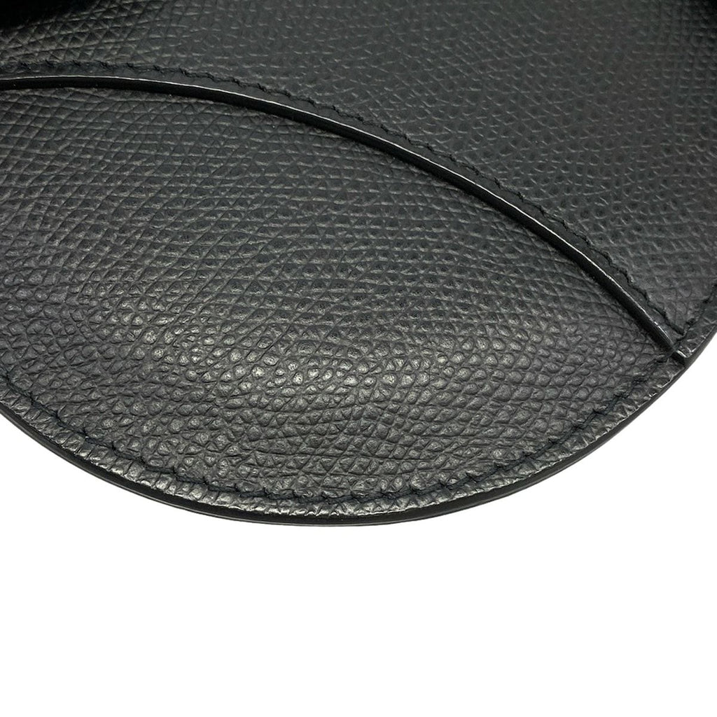 Dior Waist Pouch Saddle Bag Black Leather — view 6