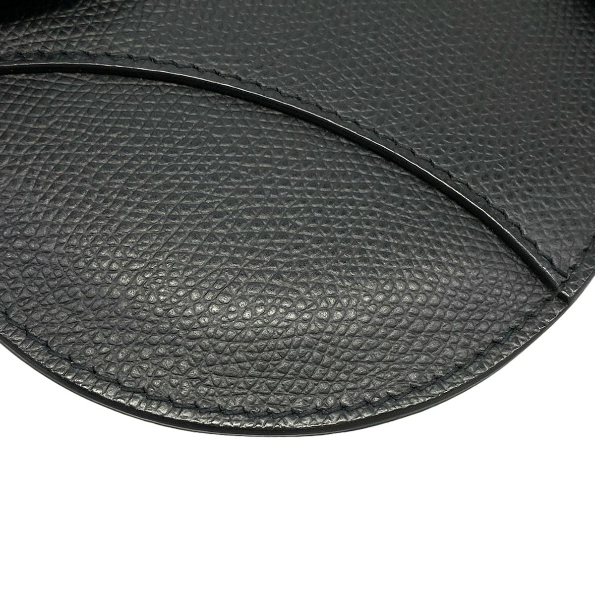 Dior Waist Pouch Saddle Bag Black Leather — view 6