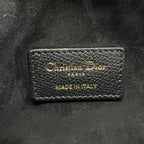Dior Waist Pouch Saddle Bag Black Leather — view 8