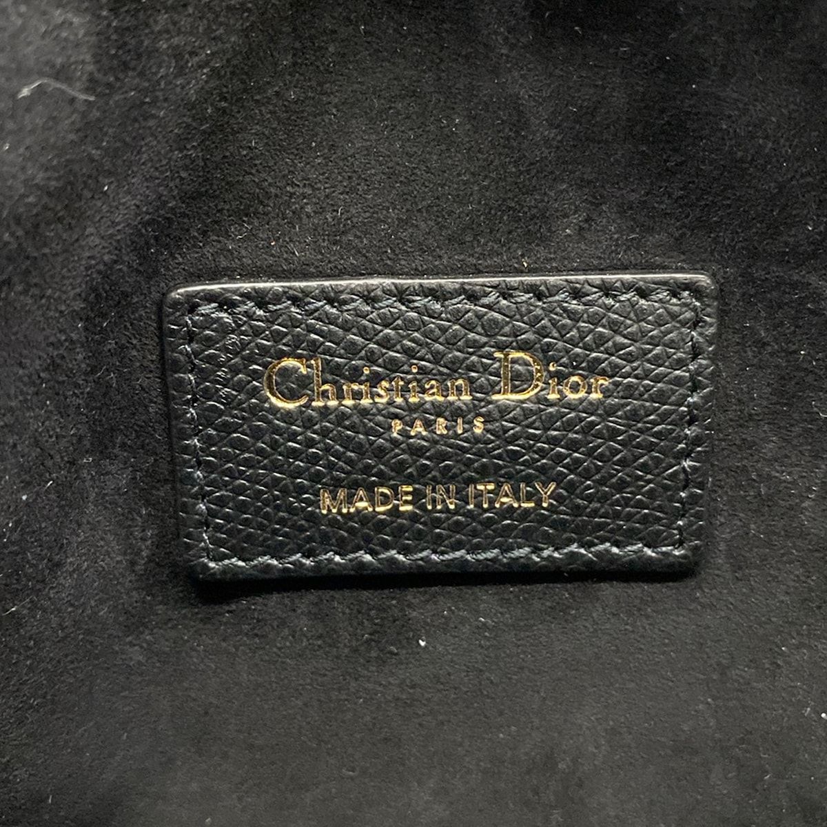 Dior Waist Pouch Saddle Bag Black Leather — view 8