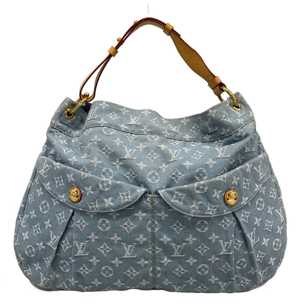 Louis Vuitton Shoulder Bag Monogram Denim GM Blue Clair