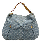 Louis Vuitton Shoulder Bag Monogram Denim GM Blue Clair