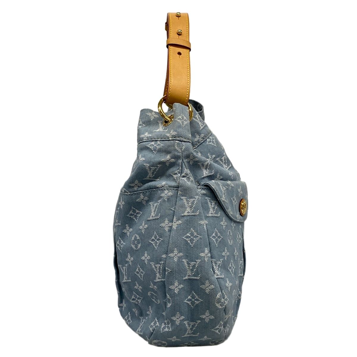 Louis Vuitton Shoulder Bag Monogram Denim GM Blue Clair — view 2