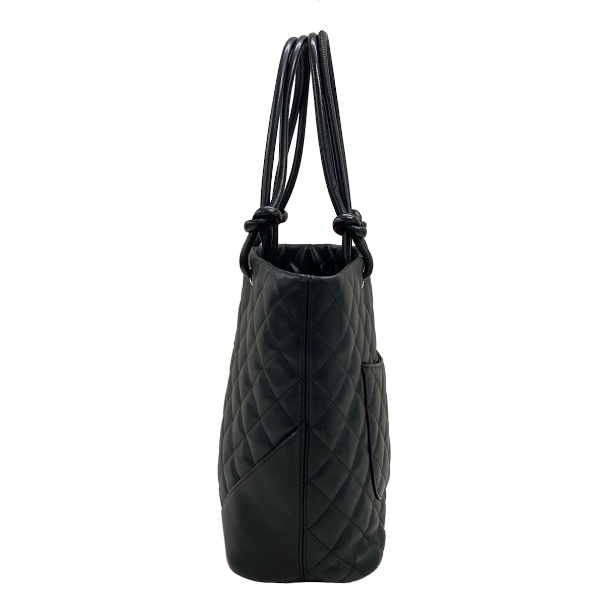 Chanel Tote Bag Cambon Line Medium Black Leather — view 4