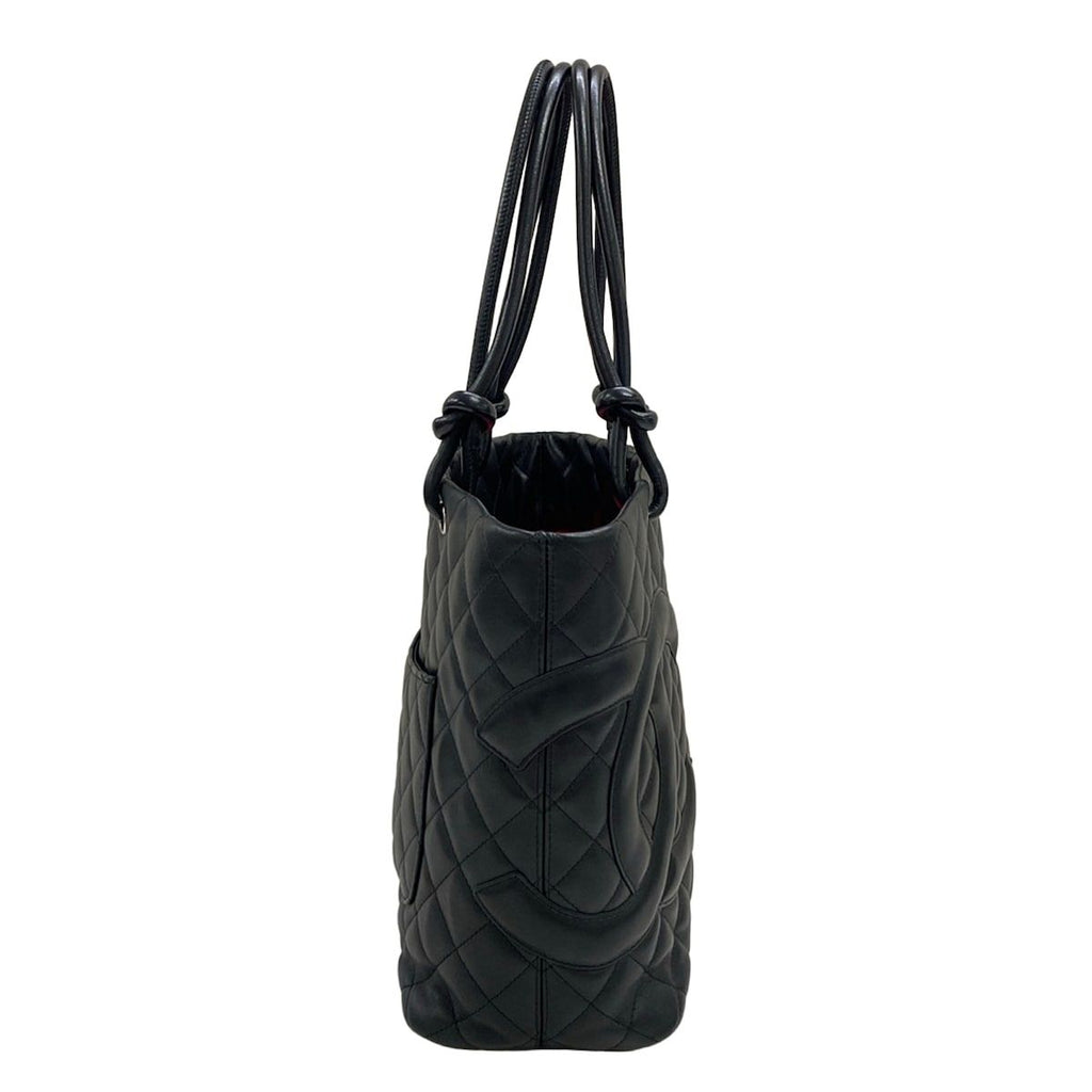 Chanel Tote Bag Cambon Line Medium Black Leather — view 2