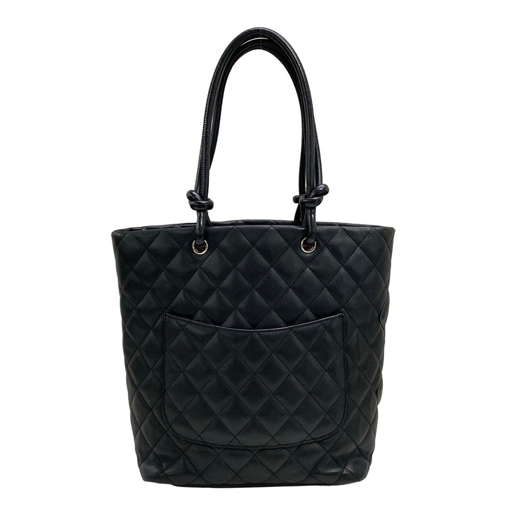 Chanel Tote Bag Cambon Line Medium Black Leather — view 3