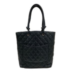 Chanel Tote Bag Cambon Line Medium Black Leather — view 3