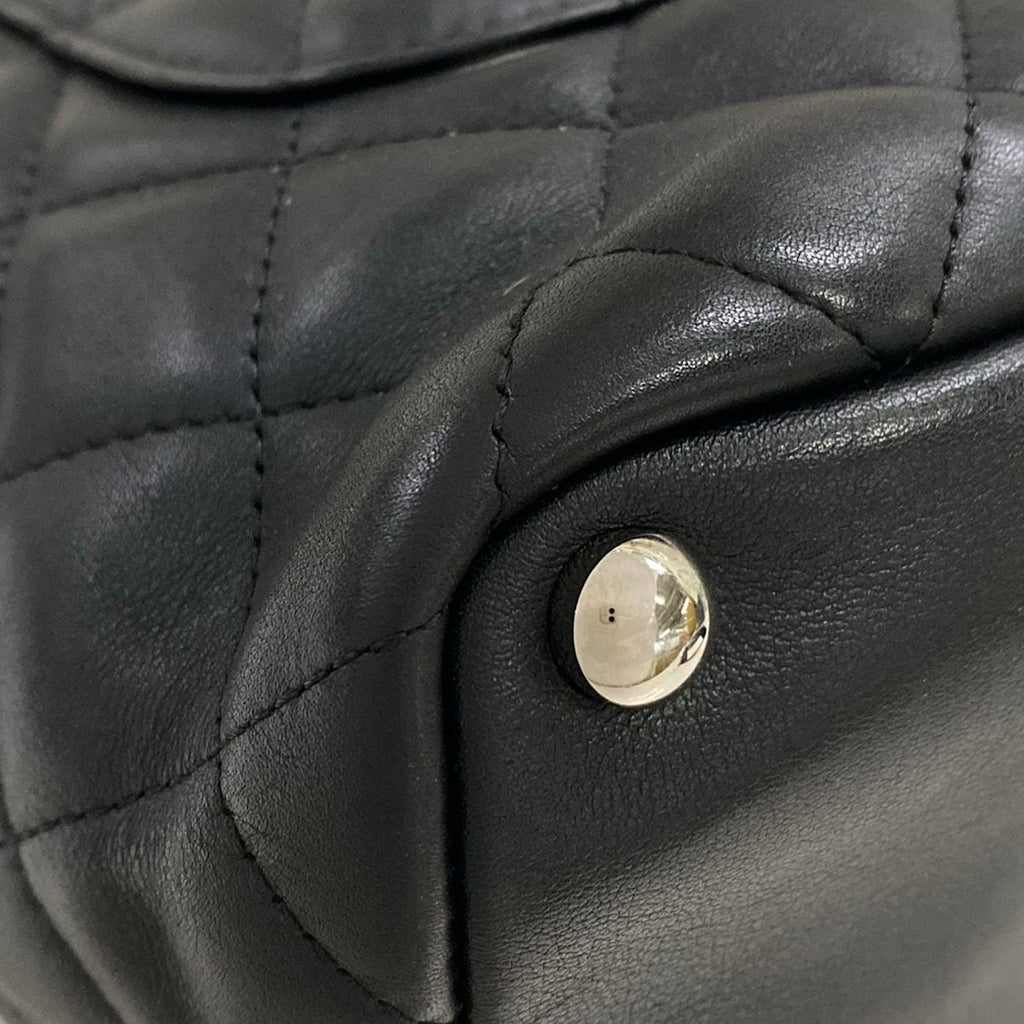 Chanel Tote Bag Cambon Line Medium Black Leather — view 8