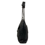 Chanel Shoulder Bag 2.55 Black Chain Silver Leather — view 4