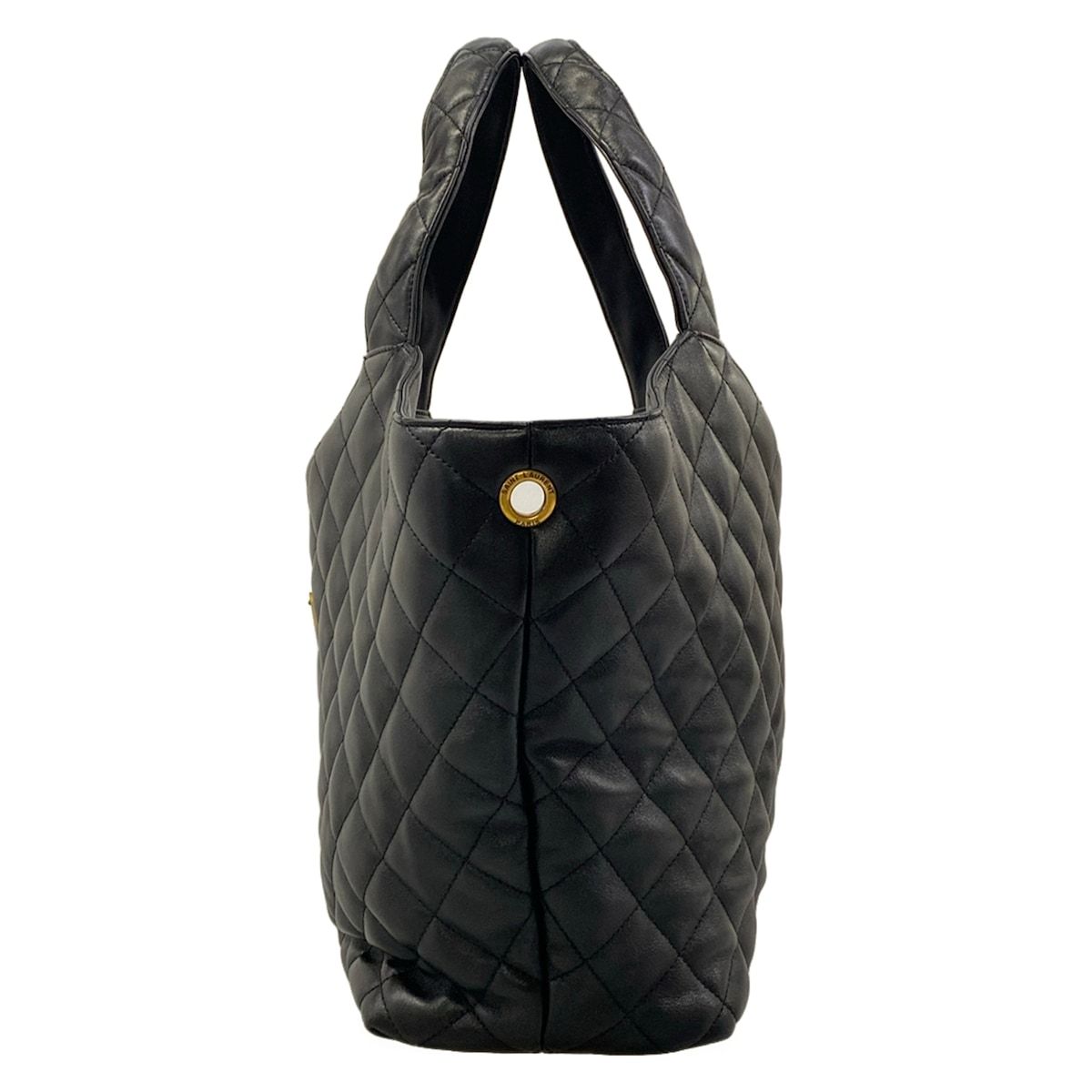 Saint Laurent Paris Tote Bag Icare Black Quilted Leather — view 4