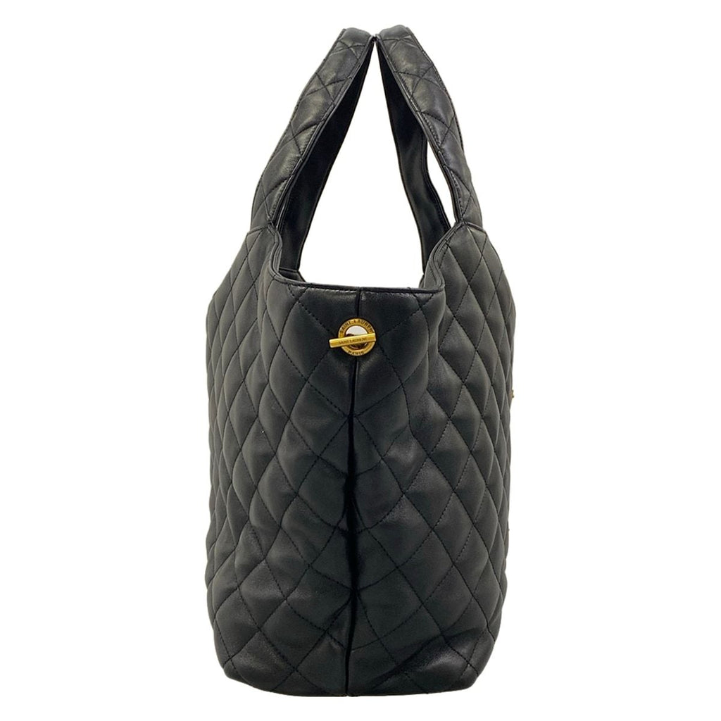 Saint Laurent Paris Tote Bag Icare Black Quilted Leather — view 2