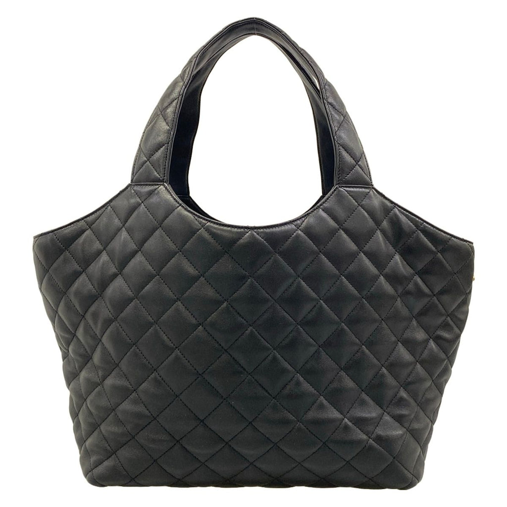 Saint Laurent Paris Tote Bag Icare Black Quilted Leather — view 3