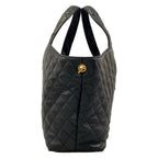 Saint Laurent Paris Tote Bag Icare Black Quilted Leather — view 2
