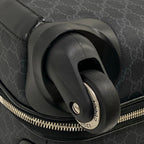 Gucci Travel Bag GG Supreme Black Leather — view 6