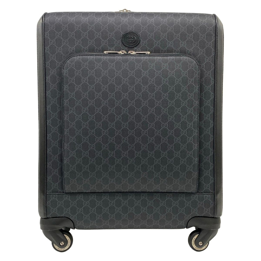 Gucci Travel Bag GG Supreme Black Leather