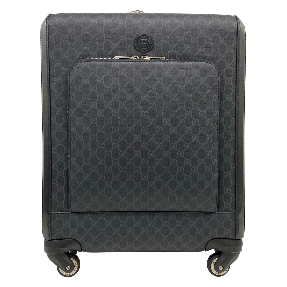 Gucci Travel Bag GG Supreme Black Leather