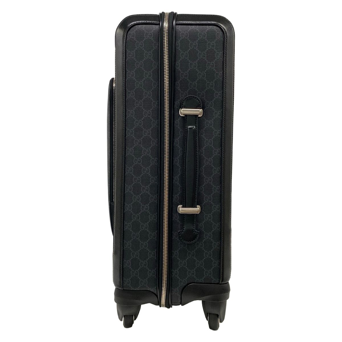 Gucci Travel Bag GG Supreme Black Leather — view 4
