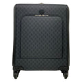 Gucci Travel Bag GG Supreme Black Gray Leather