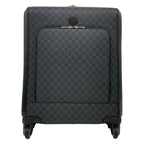 Gucci Travel Bag GG Supreme Black Gray Leather