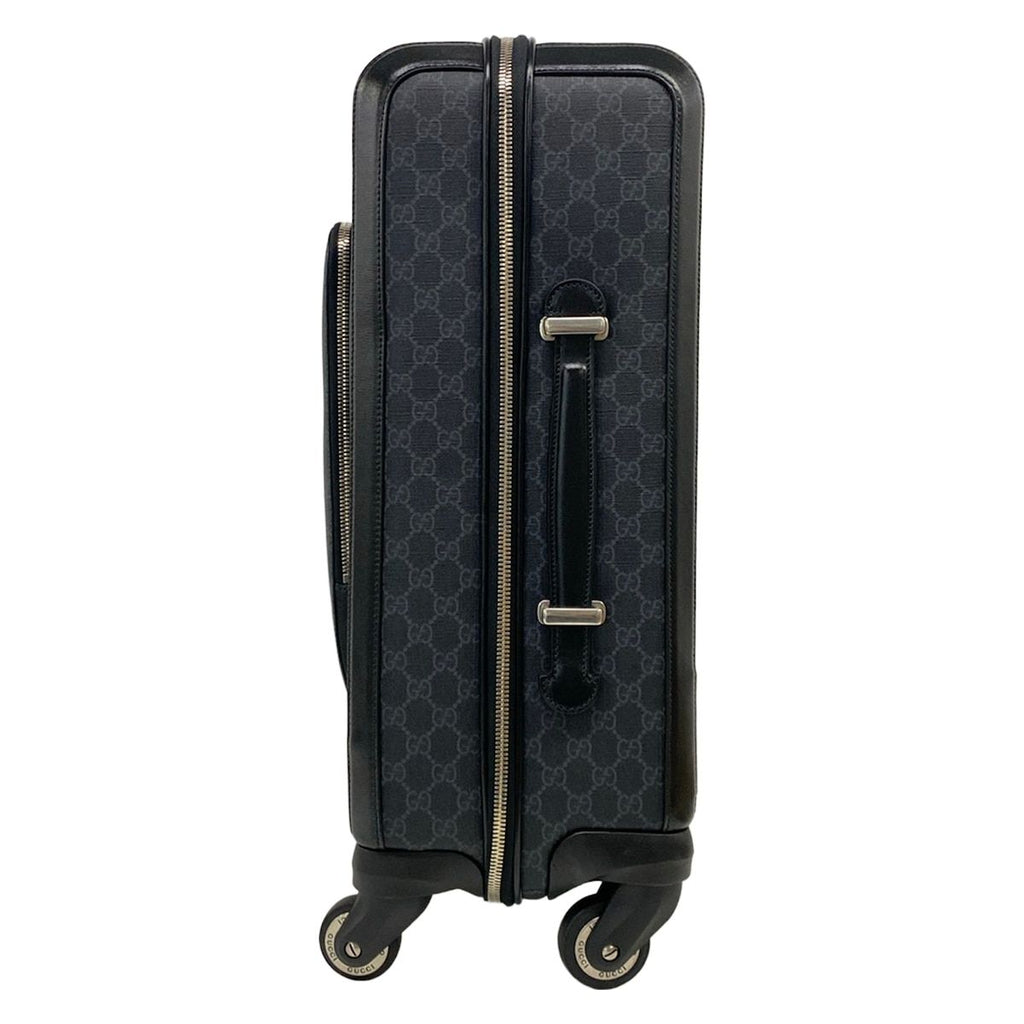 Gucci Travel Bag GG Supreme Black Gray Leather — view 4