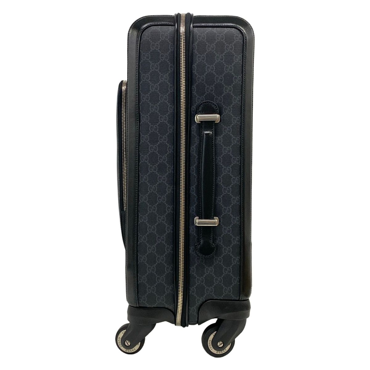 Gucci Travel Bag GG Supreme Black Gray Leather — view 4