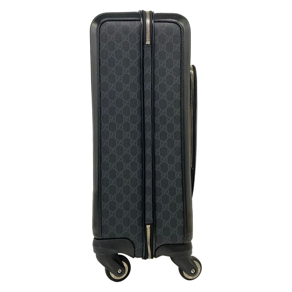 Gucci Travel Bag GG Supreme Black Gray Leather — view 2