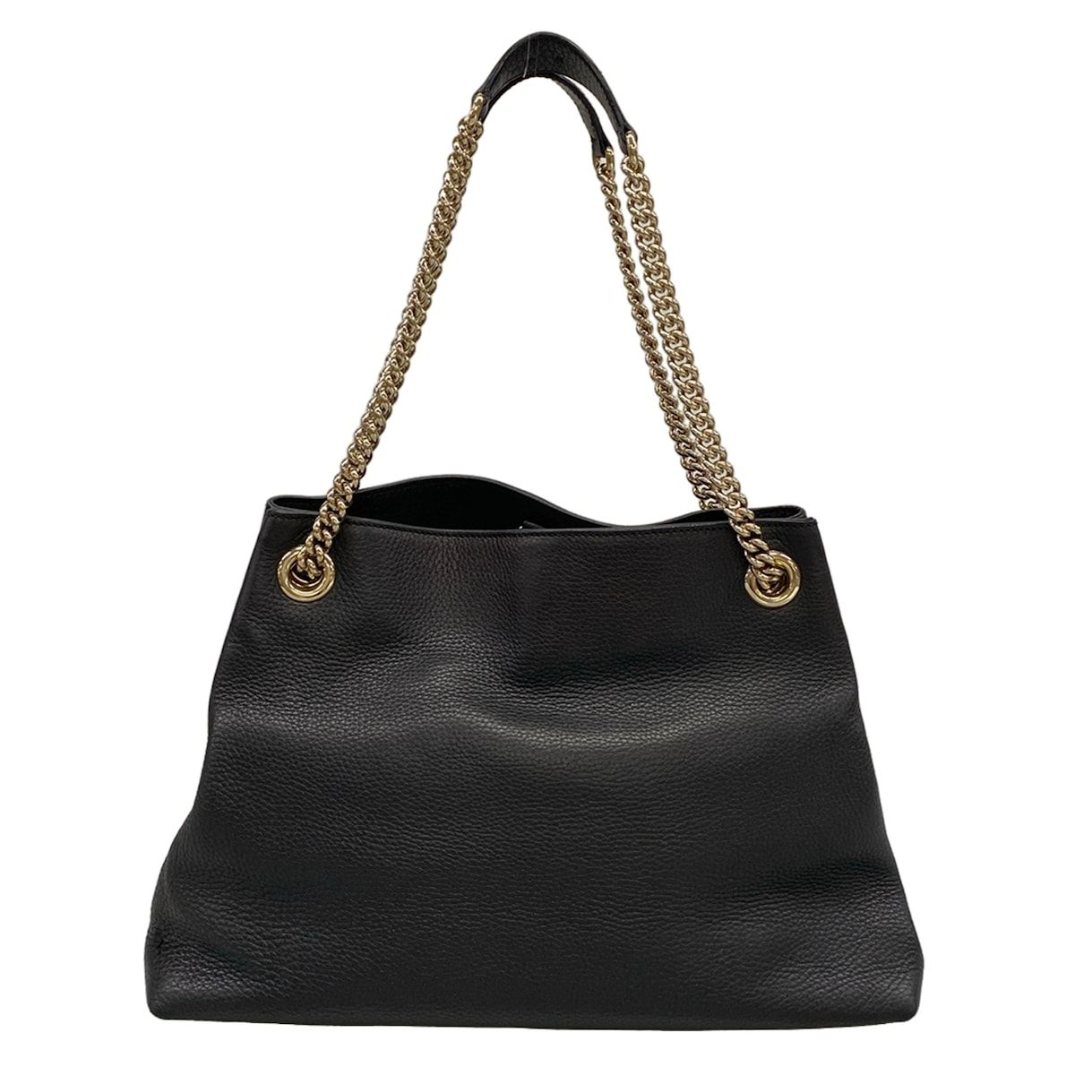 Gucci Tote Bag Soho Black Chain Shoulder Leather — view 3