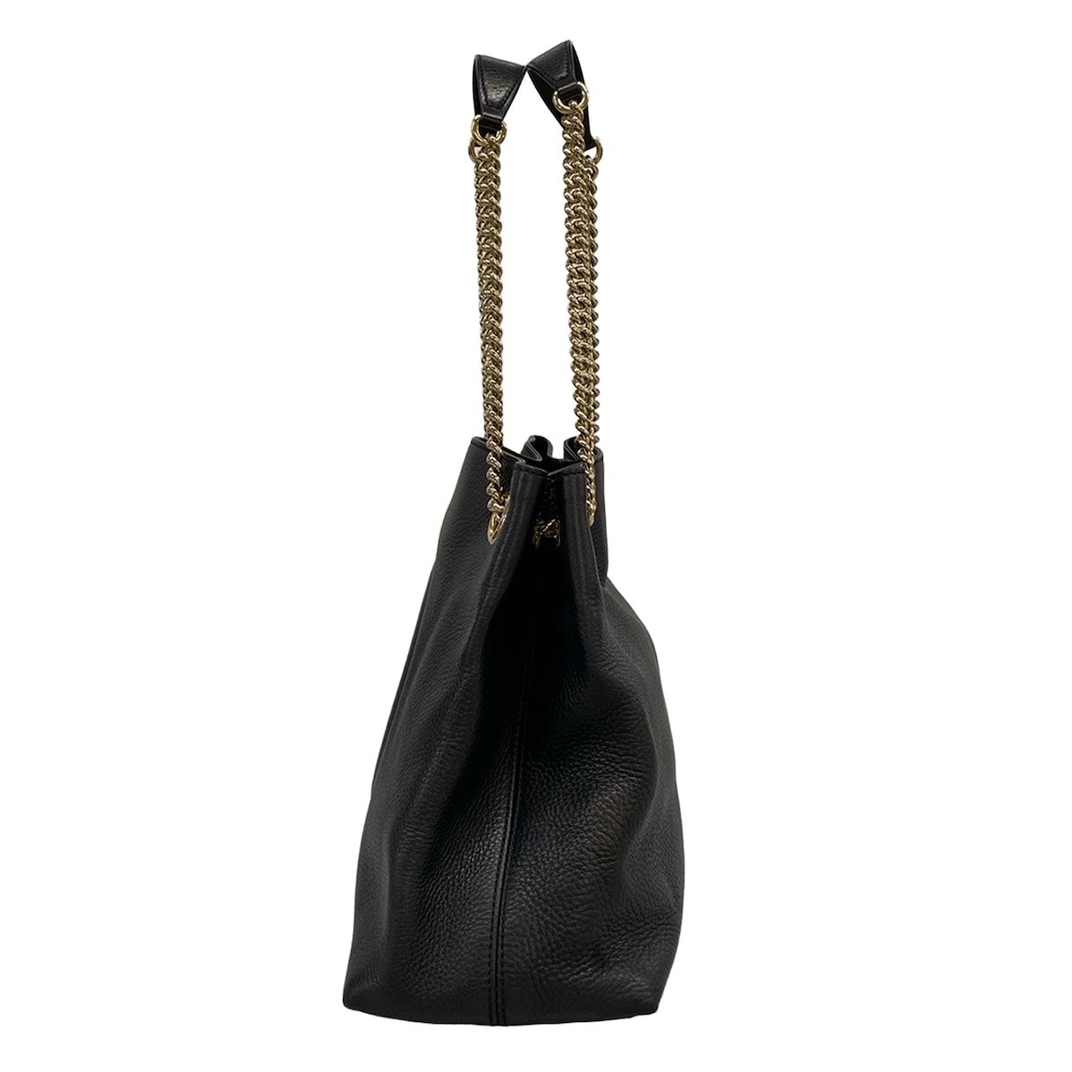 Gucci Tote Bag Soho Black Chain Shoulder Leather — view 4