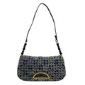 Dior Shoulder Bag Malice Pearl Navy Leather