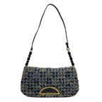 Dior Shoulder Bag Malice Pearl Navy Leather