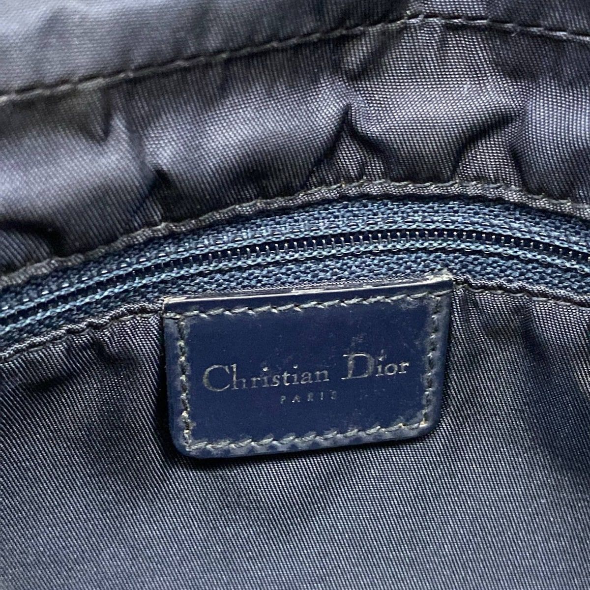 Dior Shoulder Bag Malice Pearl Navy Leather — view 8