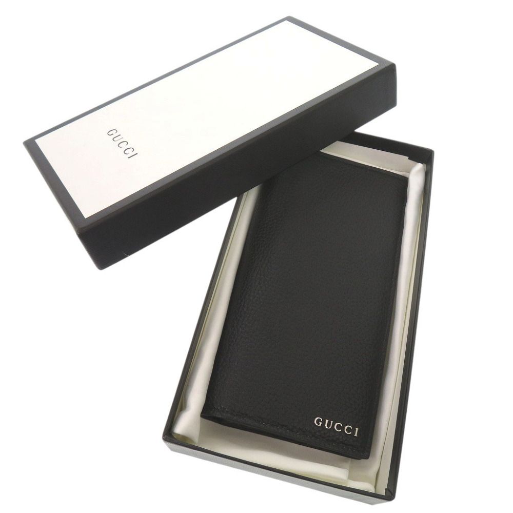 Gucci Logo Wallet Leather Black — view 2