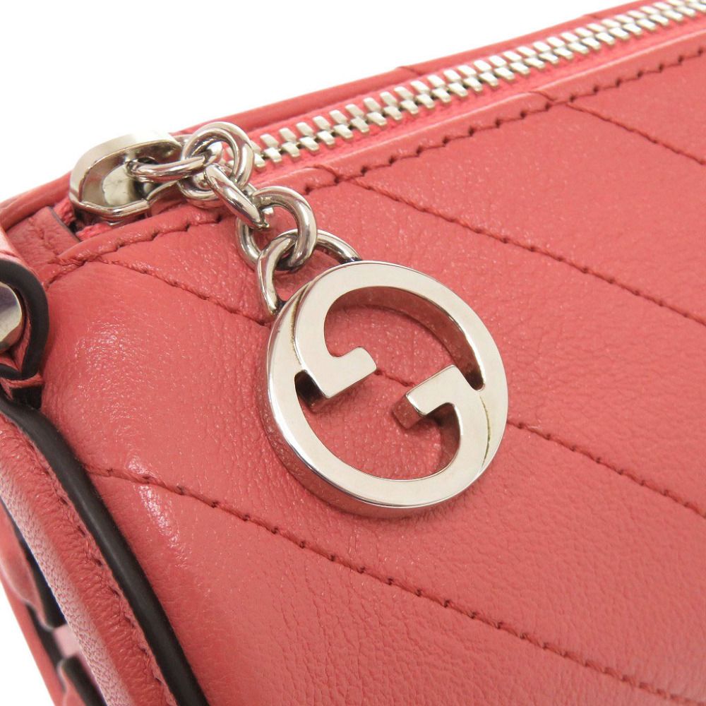 Gucci Blondie Leather Pink Shoulder Bag — view 8