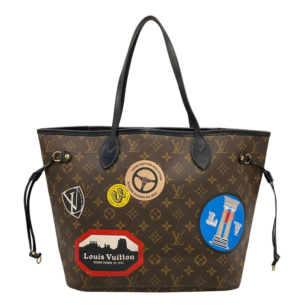 Louis Vuitton Tote Bag World Tour Collection Neverfull MM Monogram