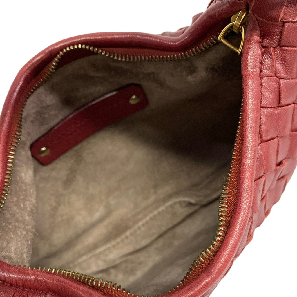 Bottega Veneta Handbag Intrecciato Bordeaux Leather — view 7