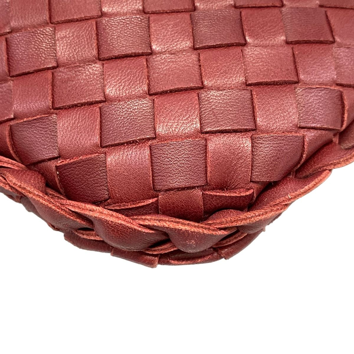 Bottega Veneta Handbag Intrecciato Bordeaux Leather — view 6