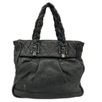 Chanel Tote Bag Ladyblade Black Silver Leather — view 3