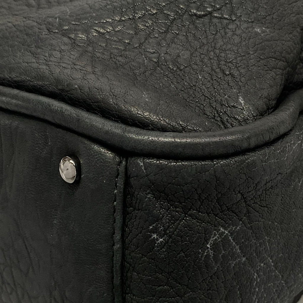 Chanel Tote Bag Ladyblade Black Silver Leather — view 6