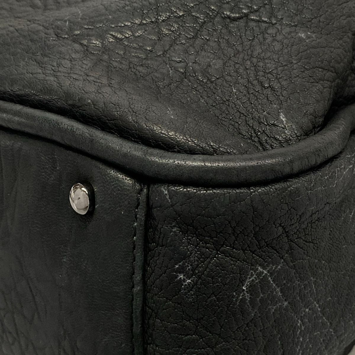 Chanel Tote Bag Ladyblade Black Silver Leather — view 6