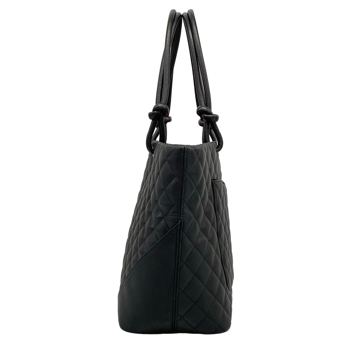 Chanel Tote Bag Cambon Line Large Black White Leather — view 4