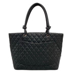 Chanel Tote Bag Cambon Line Large Black White Leather — view 3