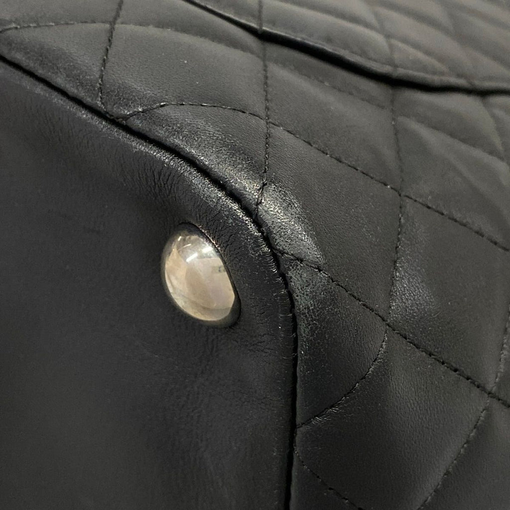 Chanel Tote Bag Cambon Line Large Black White Leather — view 8