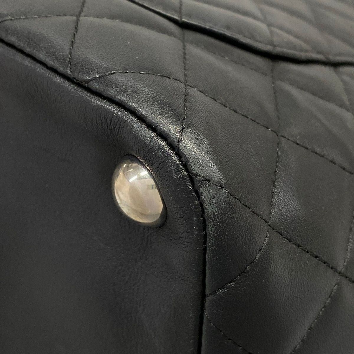 Chanel Tote Bag Cambon Line Large Black White Leather — view 8