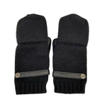 Hermes Gloves M Lionel Black Sellier Buttons M Cashmere Leather — view 2